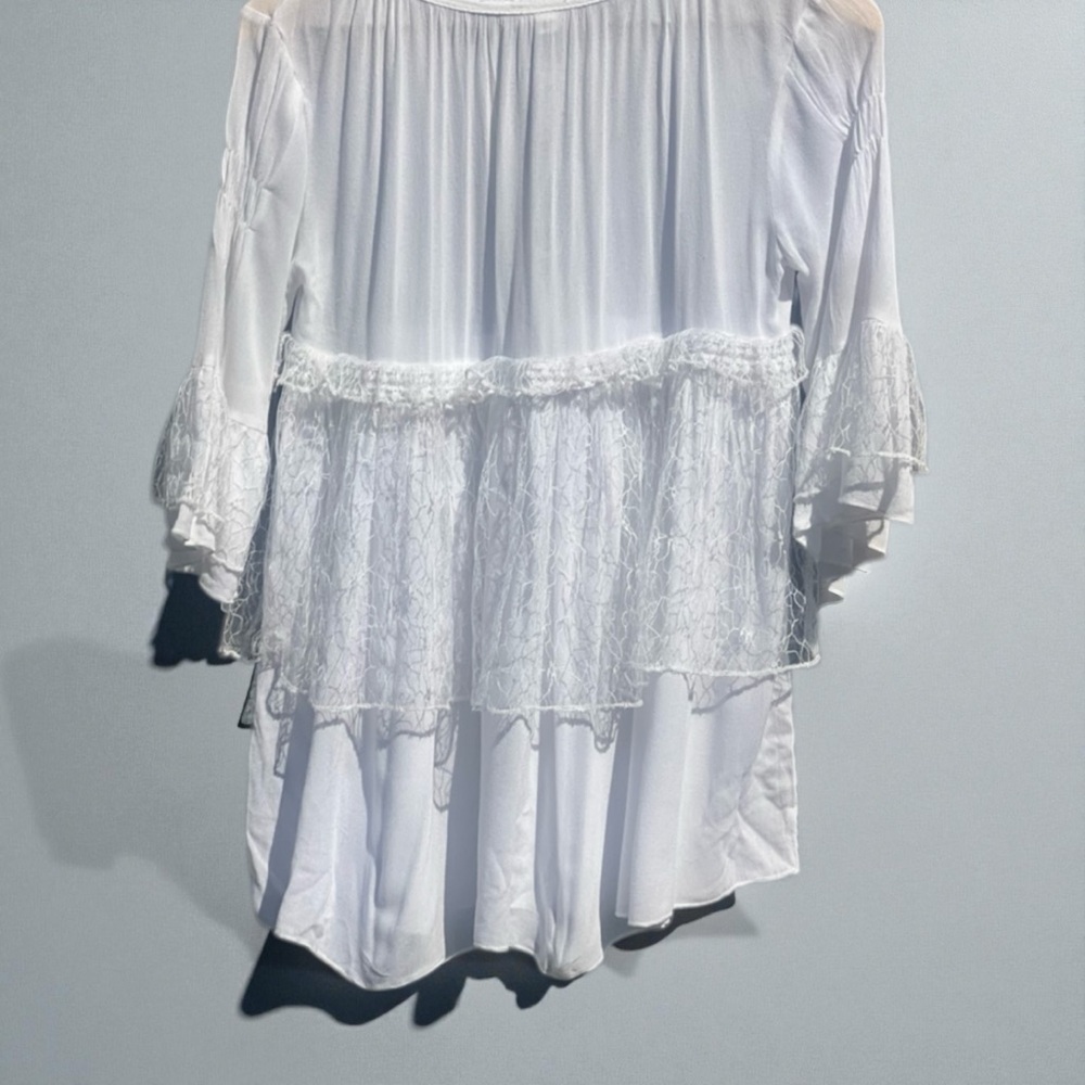 POL Lace Ruffled Peasant Blouse - Picture 13 of 13